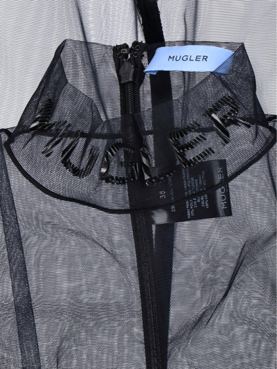 Shop Mugler Transparent Body In Nero