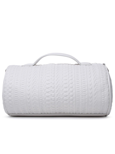 Shop Marc Jacobs Logo Patch Duffle Bag In White