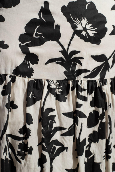 Shop Max Mara Floral Print Skirt In Bianco