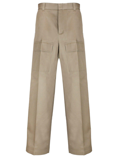 Shop Gucci Wide-leg Cargo Trousers In Cereal