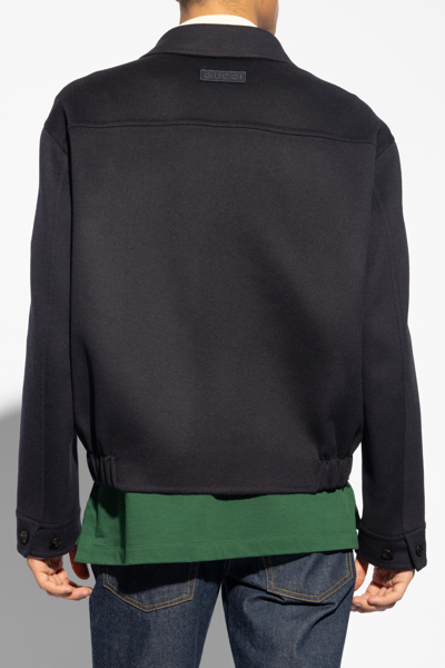 Gucci Wool Jacket In Ink