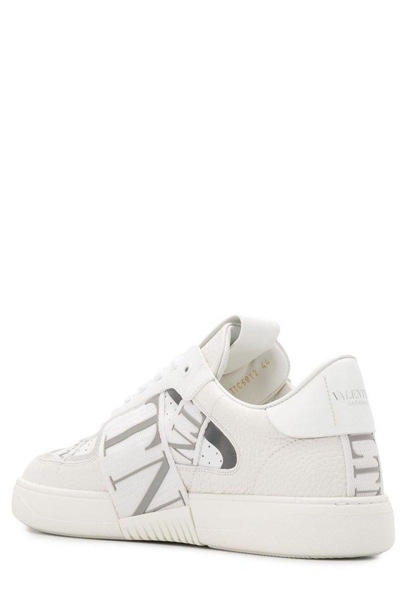 Shop Valentino Vl7n Lace-up Sneakers In White
