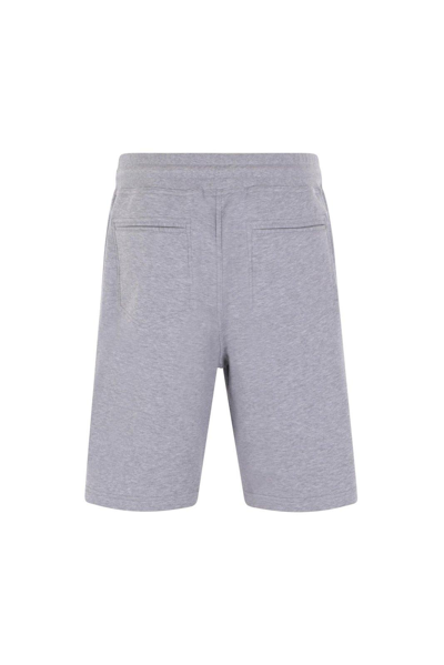 Shop Brunello Cucinelli Drawstring Bermuda Shorts In Grey