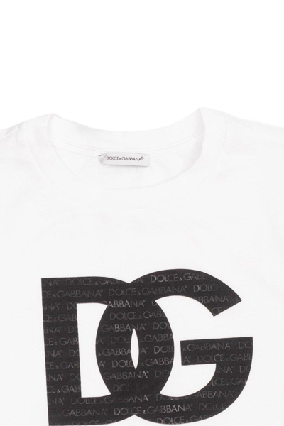 Shop Dolce & Gabbana Dg Logo Printed Crewneck T-shirt