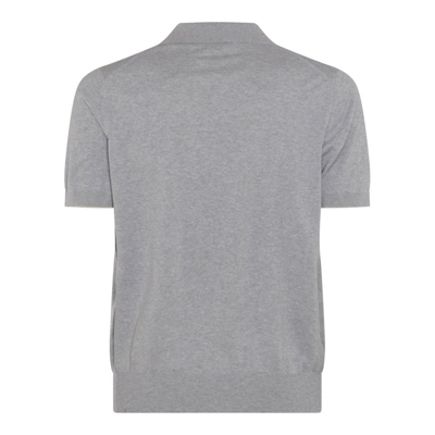 Shop Brunello Cucinelli Short-sleeved Polo Shirt In Grey
