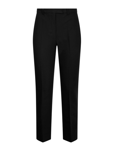 S Max Mara Conico High Waist Straight Leg Trousers In Nero