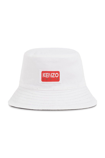 Shop Kenzo Logo Printed Bucket Hat In Black