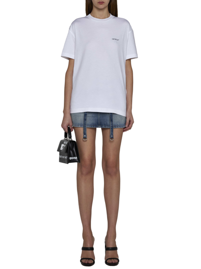 Shop Off-white T-shirt In White Multicolor