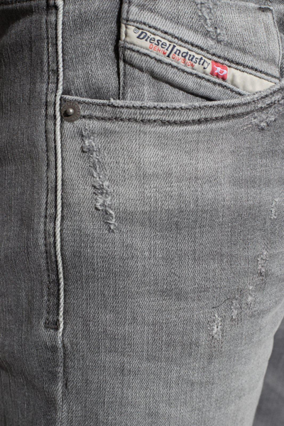Shop Diesel 1979 Sleenker Skinny Distressed Jeans In Black