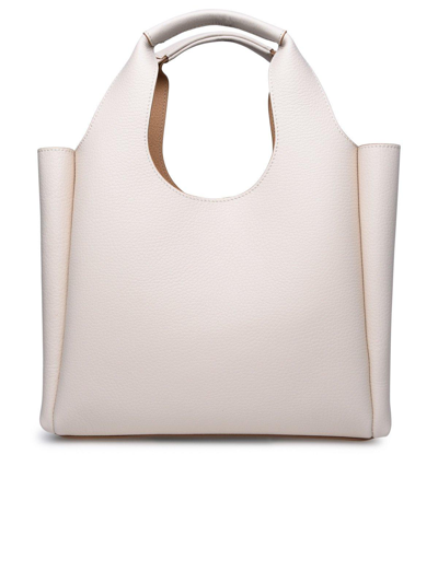 Shop Hogan Logo Embossed Medium Top Handle Bag