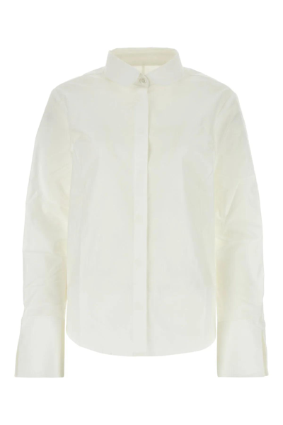Shop Apc White Poplin Shirt