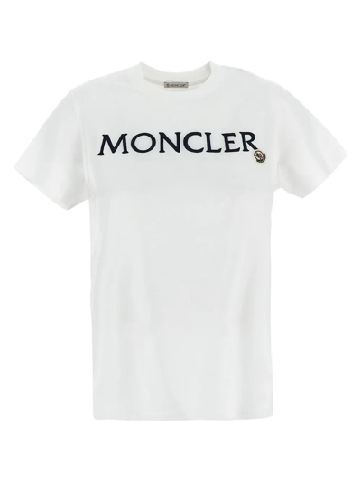 Shop Moncler Logo T-shirt In Sph