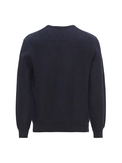Shop Polo Ralph Lauren Pony Embroidered Crewneck Knitted Jumper In Navy Heather