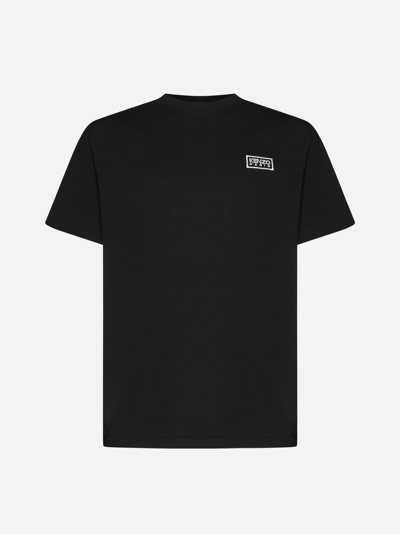 Shop Kenzo Logo Cotton T-shirt T-shirt In Black