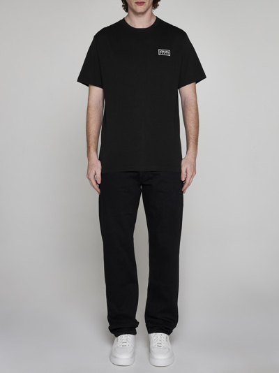 Shop Kenzo Logo Cotton T-shirt T-shirt In Black
