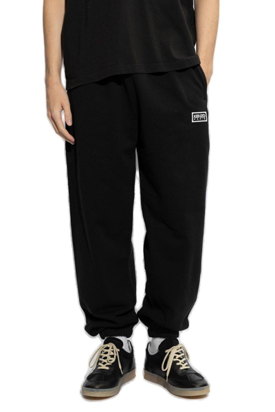 Shop Kenzo Logo Embroidered Track Pants Sweat Pants In Black