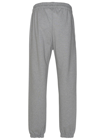 Shop Gcds Logo Embroidered Track Pants In Grey