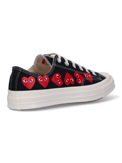 Shop Comme Des Garçons Play Low Converse Multi Heart Chuck 70 Sneakers In Nero