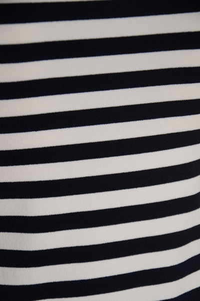 Shop Michael Kors Striped Crewneck T-shirt In Blu E Bianco
