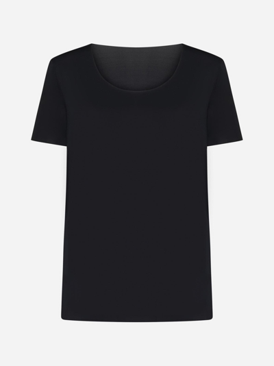 Shop Wolford Aurora Modal T-shirt In Black