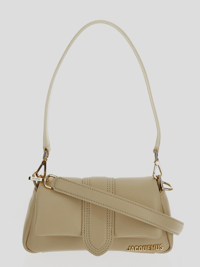 Shop Jacquemus Mini Puffed Flap Shoulder Bag In White