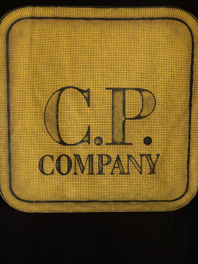 Shop C.p. Company Graphic Badge Crewneck T-shirt In Black