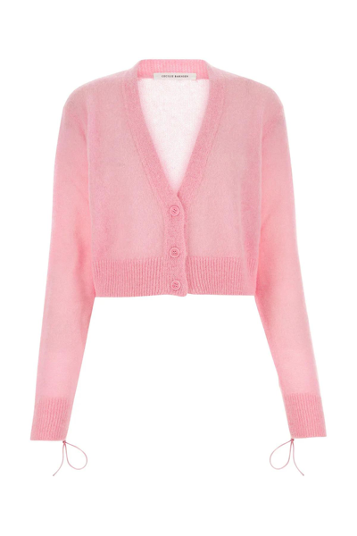 Shop Cecilie Bahnsen Vicki Venus Soft Knit Cardigan In Pink