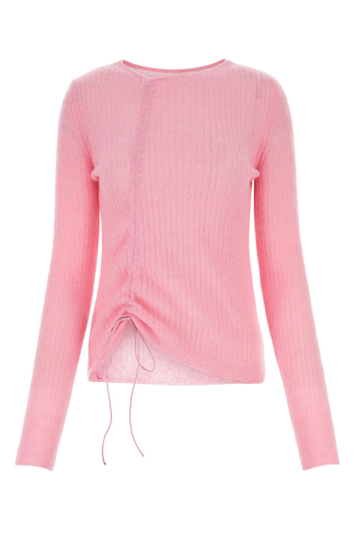 Shop Cecilie Bahnsen Ussi Venus Soft Knit Pullover In Pink