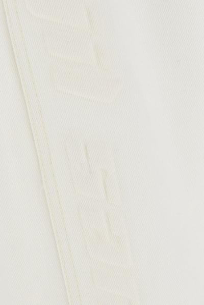 Jil Sander Wide-leg Tailored Cropped Trousers In Bianco