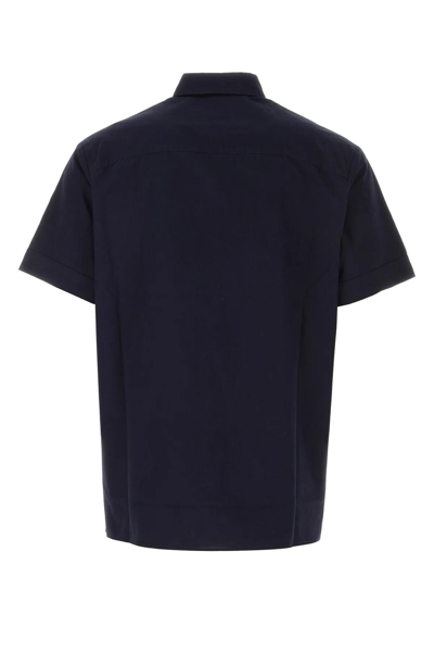 Shop Apc Dark Blue Poplin Ross Shirt In Dark Navy
