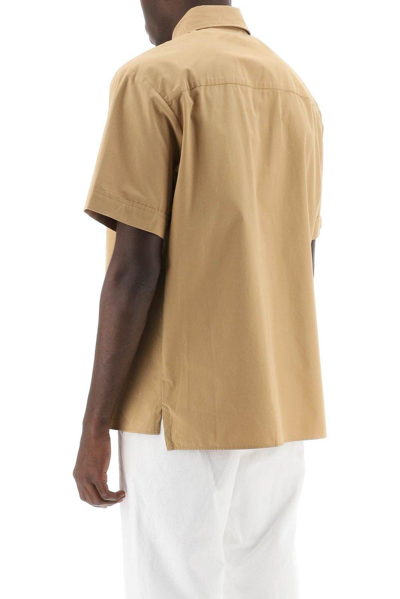 Shop Apc Short-sleeved Shirt In Beige
