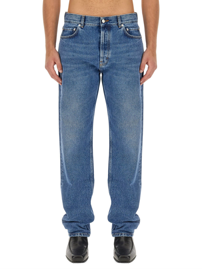 Shop Séfr Straight Cut Jeans In Worn Wash