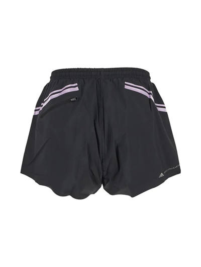 Shop Adidas By Stella Mccartney Truepace Running Shorts In Black/purple Glow