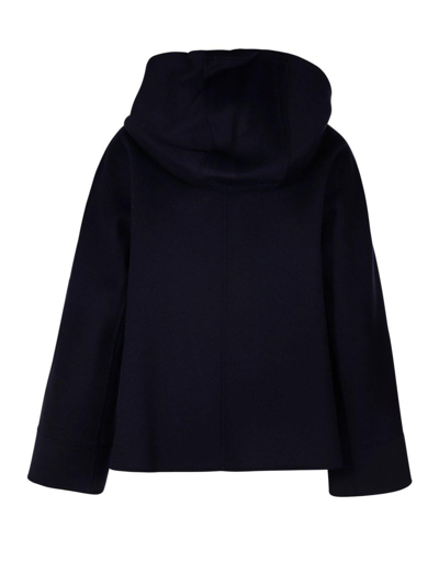 Shop 's Max Mara Zip-up Drawstring Jacket In Blue