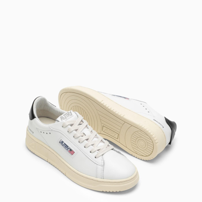 Autry Medalist White Low Top Sneakers With Contrasting Heel Tab In Leather Woman In Multi