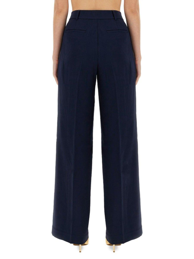Michael Kors Wide Leg Pants In Midnight Blue