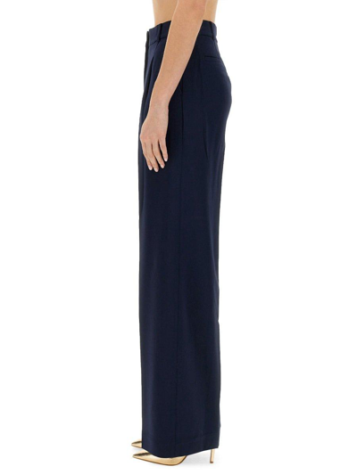 Michael Kors Wide Leg Pants In Midnight Blue
