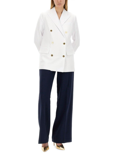 Michael Kors Wide Leg Pants In Midnight Blue