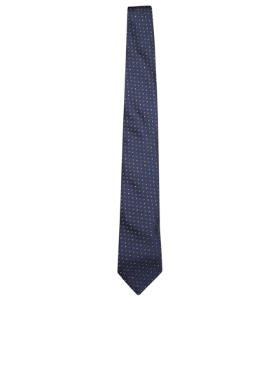 Shop Brunello Cucinelli Dot-printed Tie In Blu