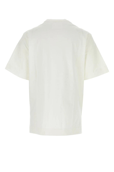 Shop Jil Sander White Stretch Cotton Oversize T-shirt