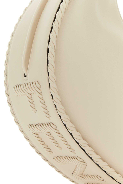 Shop Fendi Graphy Small Shoulder Bag In Bianco