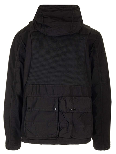 Shop C.p. Company Reversible Hooded Jacket In Nero