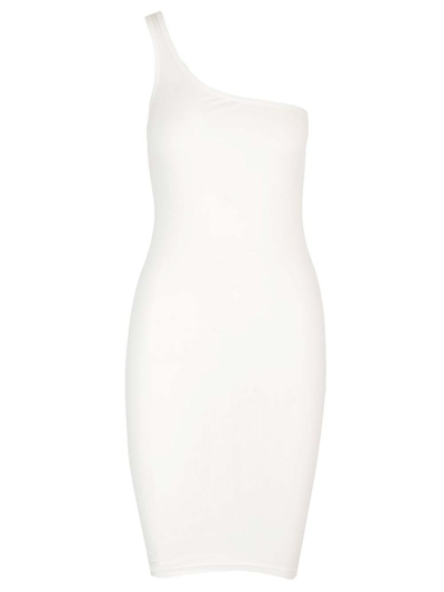 Shop Isabel Marant Tamaki Ribbed Jersey Dress In White
