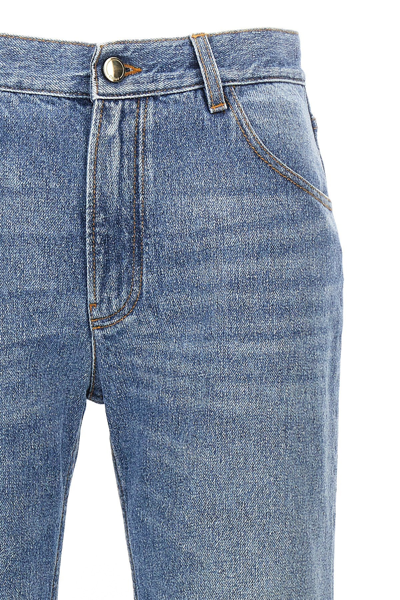 Chloé Chloe Wide Leg Denim Jeans Women In Blue