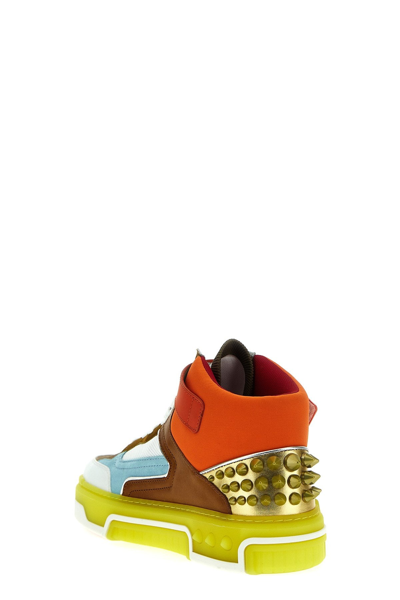 Shop Christian Louboutin Men 'astroloubi Mid' Sneakers In Multicolor