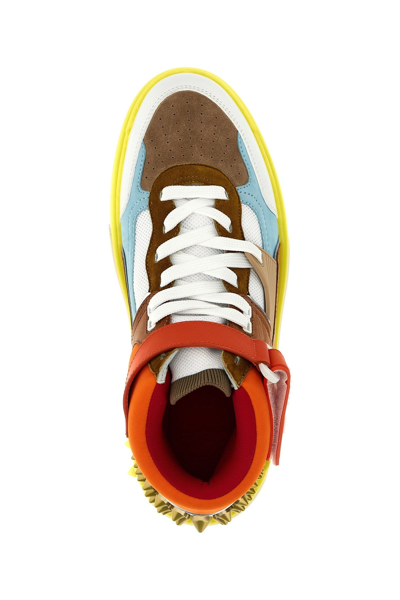 Shop Christian Louboutin Men 'astroloubi Mid' Sneakers In Multicolor