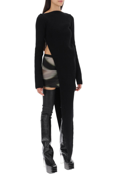 Shop Rick Owens Cashmere Maxi Sweater Women In Black