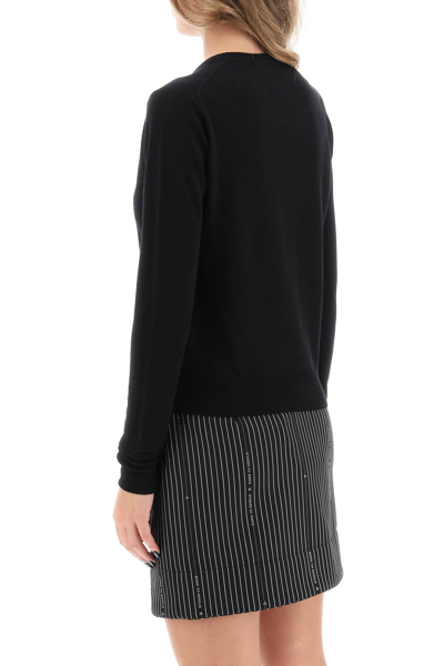 Shop Vivienne Westwood Bea Cardigan With Logo Embroidery Women In Black