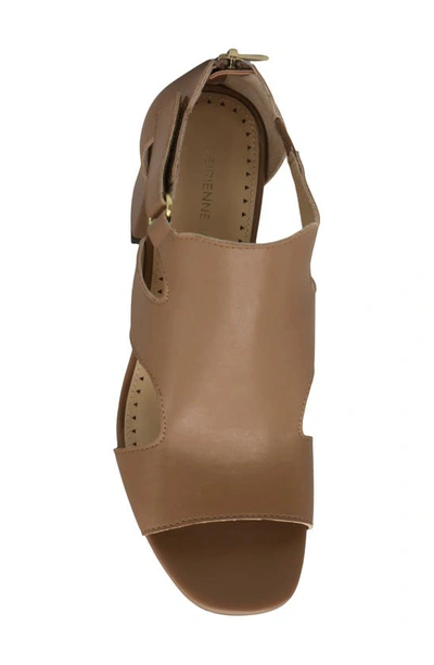 Shop Adrienne Vittadini Alton Block Heel Sandal In Walnut