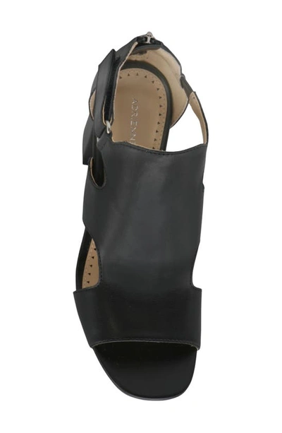 Shop Adrienne Vittadini Alton Block Heel Sandal In Black